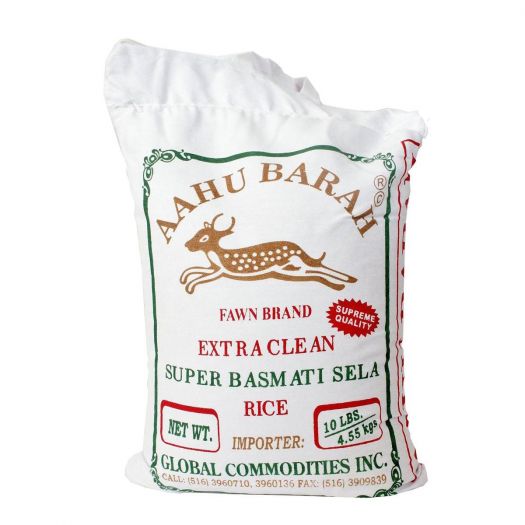 Aahu Barah Basmati Sella Rice 10 lb