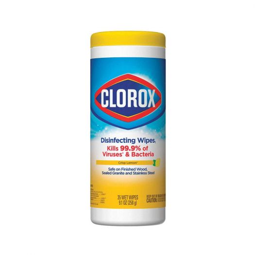 Clorox Disinfection Wipes Crisp Lemon 75 Wet Wipes