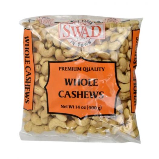 Swad Whole Cashews Premium Quality 400g (14oz)-1360g (48 Oz)