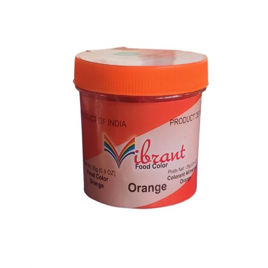 Vibrant Orange Food Color 25g - Singh Cart