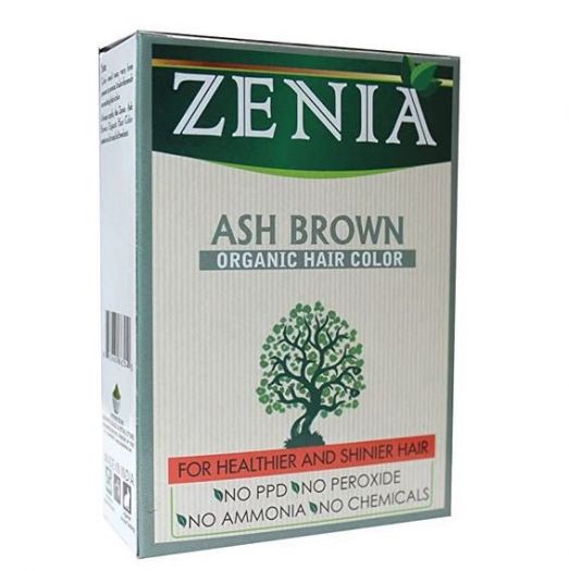 Zenia Ash Brown Organic Henna Hair Color No Amonia