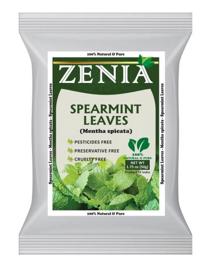 Zenia Spearmint Leaves Pestisides Free 100% Natural & Pure 50g